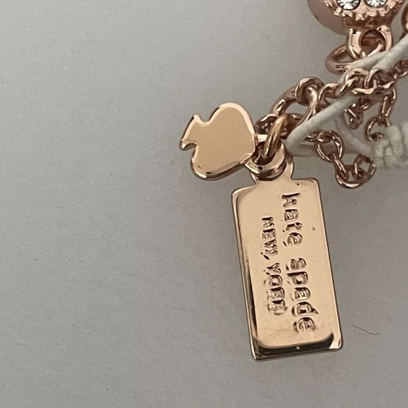 Kate Spade Gatsby Dot Mini Scatter Necklace- Rose Gold - Picture 7 of 7